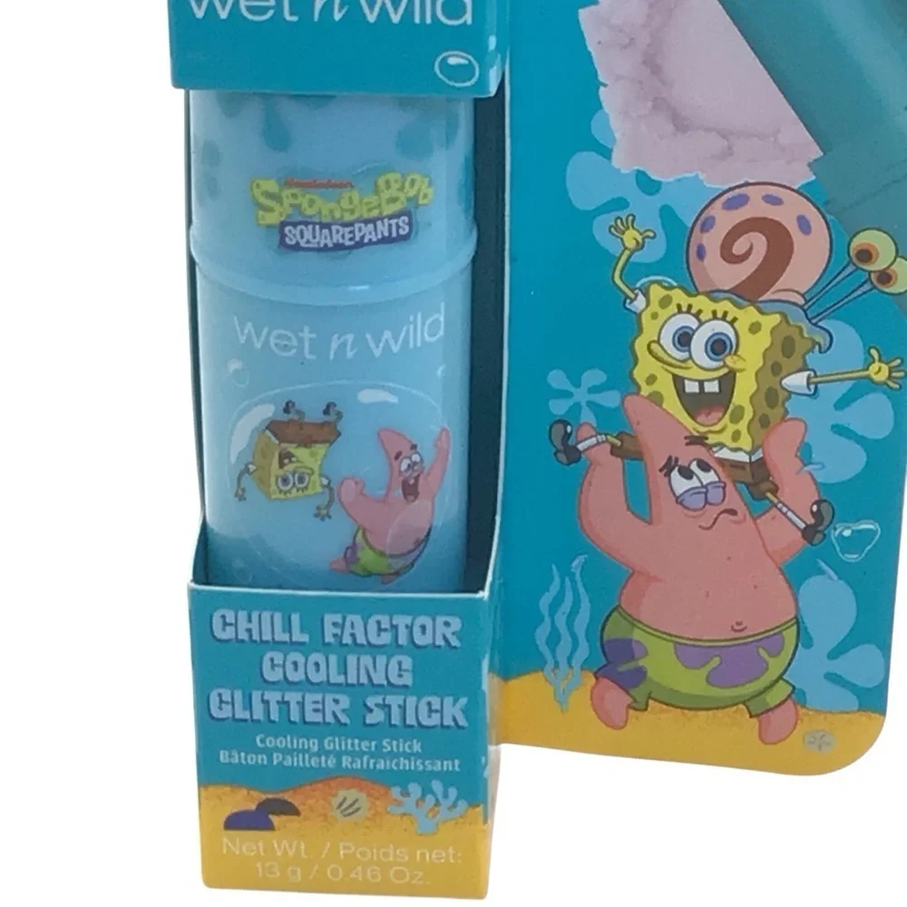 Wet N Wild SpongeBob Limited Edition Cooling Lip Oil Gloss & Glitter Stick Set